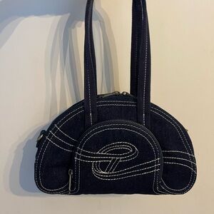 Telfar Dark Blue Denim Shoulder Bag